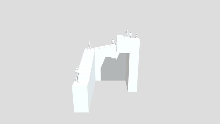彭罗斯楼梯 3D Model