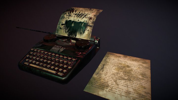 Torchbearer Typewriter 3D Model