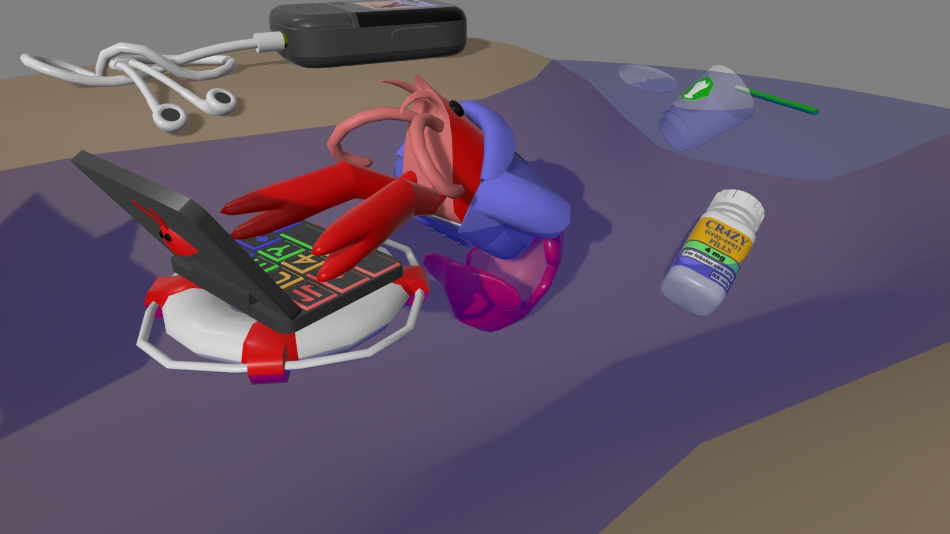 CR4YCR4Y The Crayfish Floats Around