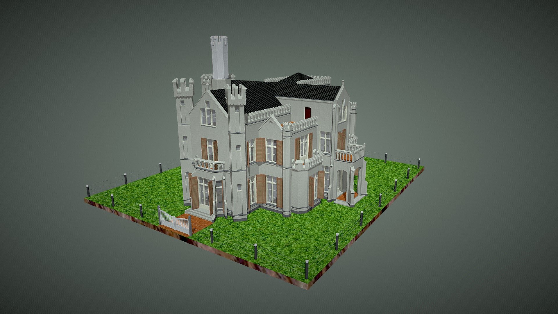 Magic House DIY Mini Kasteel Model 3D Houten Puzzel Kasteel Model