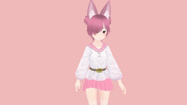 FREE Annie anime gerl 3D Model