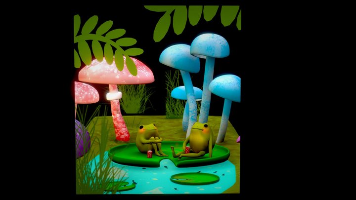 frog date 3D Model