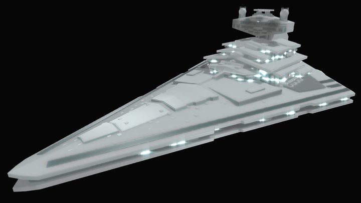 STAR WARS Imperial Star Destroyer SBSE Build 3D Model