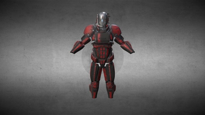 B-35C Brotherhood of steel armor, Outcasts 3D Model