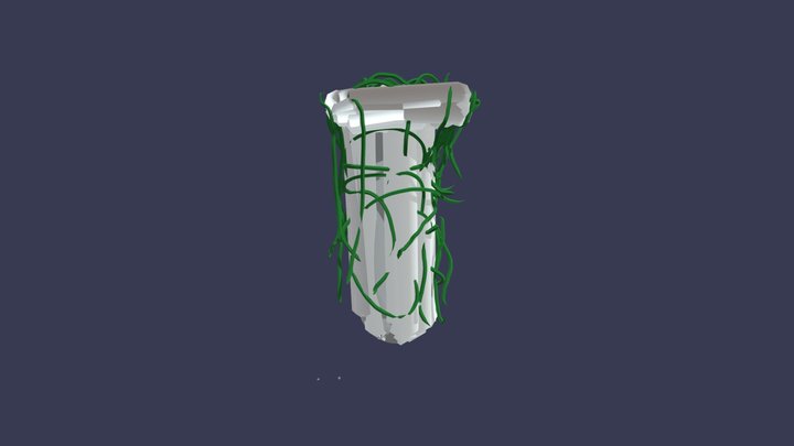 spring court ruined colum 3D Model