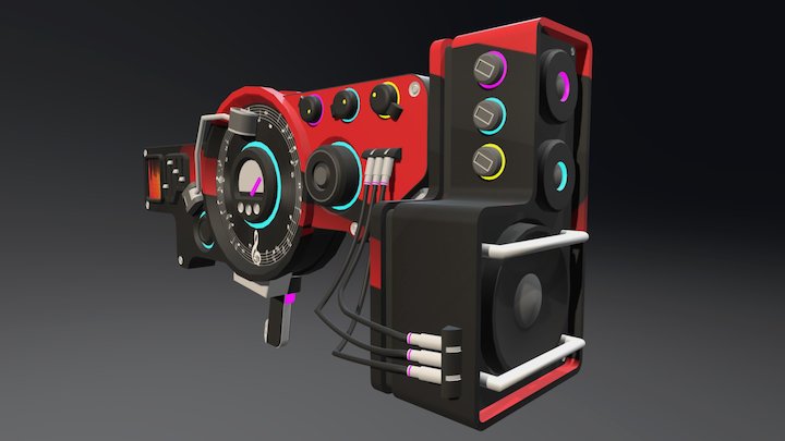 Dubstep Guns - Klaypex 3D Model