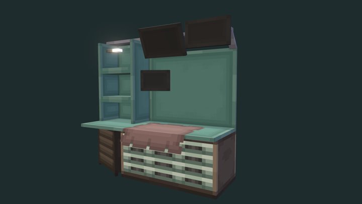 Military workbench empty 3D Model