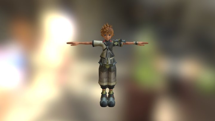 Kingdom Hearts Birth By Sleep - Ventus HP 3D Model