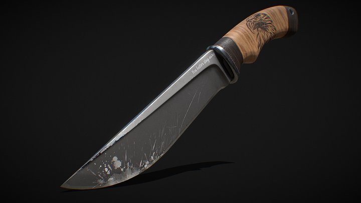 Hunt Knife 3D Model