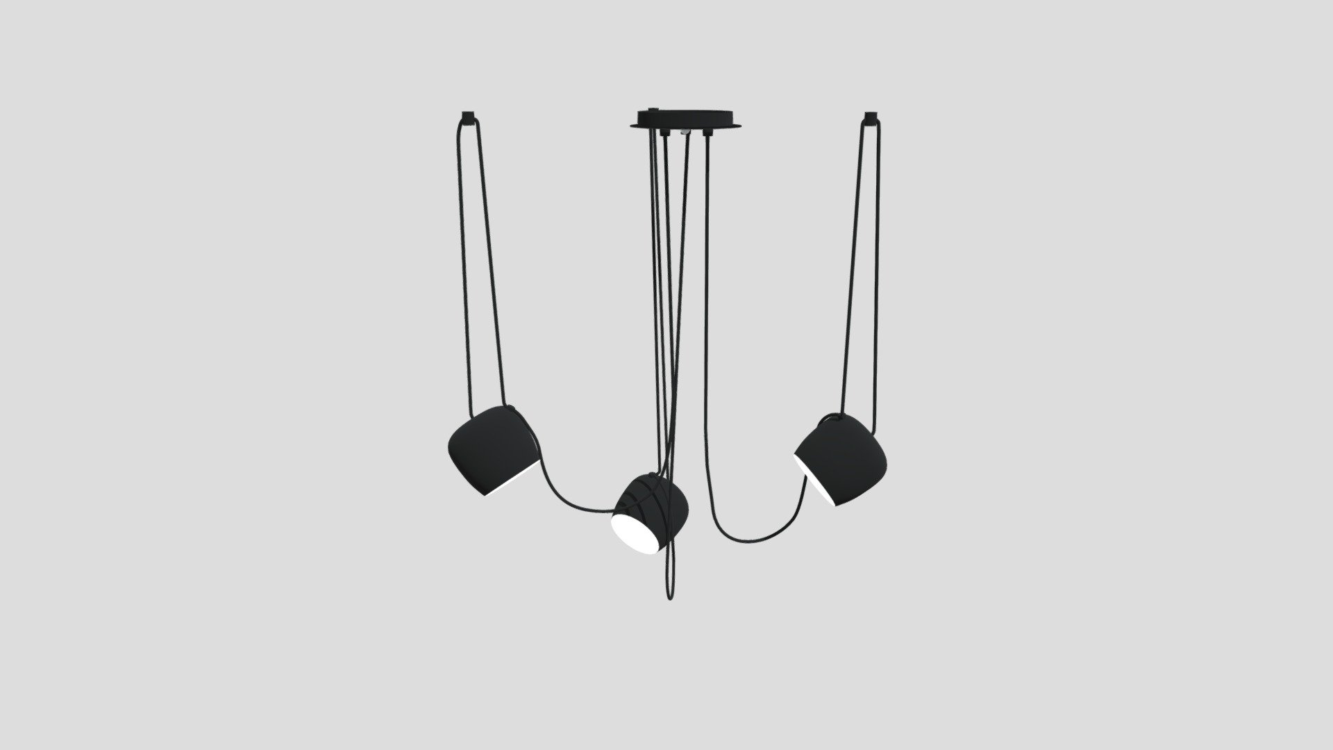 Torv Multiple heads pendant light — Sketchfab embed 3D viewer