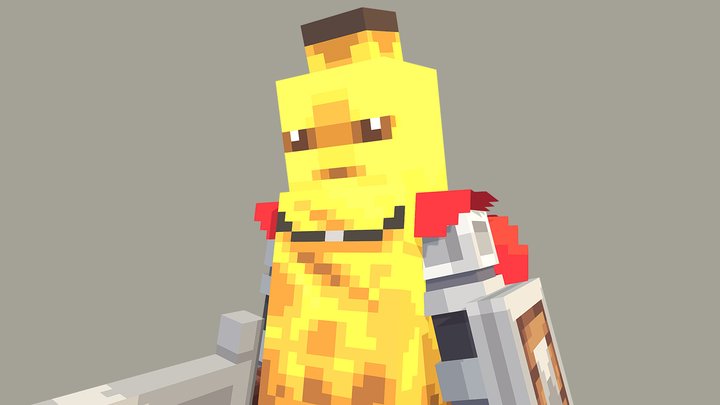 Banana Knight 3D Model