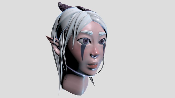 Moonshadow Elf 3D Model
