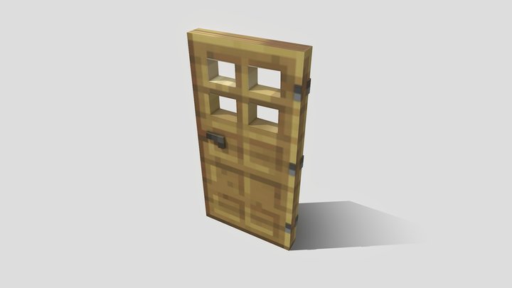 Oak Door 3D Model