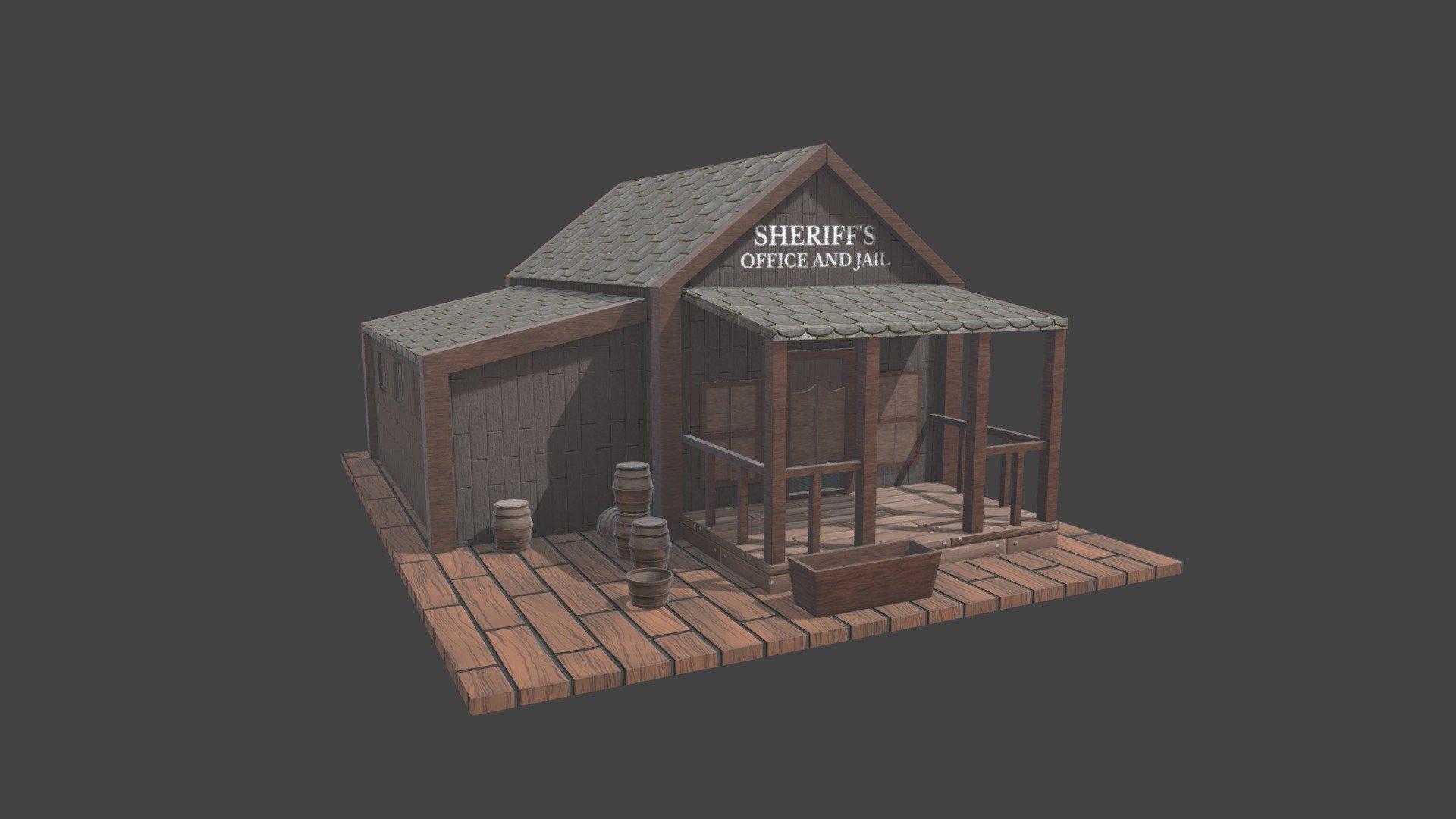 Old_Western_Village_Sheriffs_Office_and_Jail - 3D model by ...