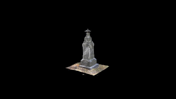 Prentiss Grave Monument, La Crosse, WI 3D Model