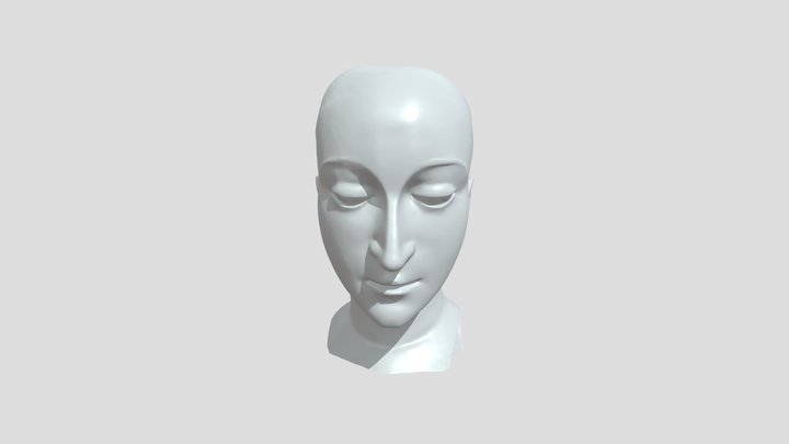 human-like head sculpture 3D Model