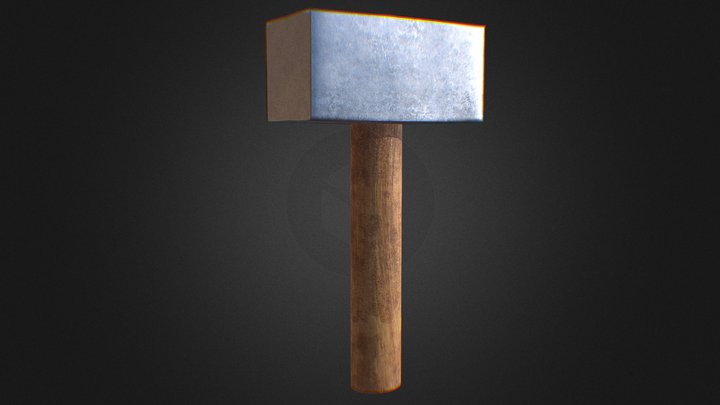 Hammer Low-poly 3D model 3D Model