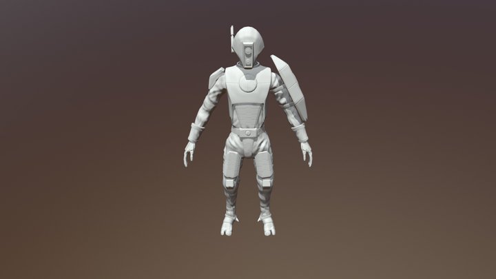 Tau Empire Fire Warrior 3D Model