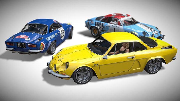 Renault Alpine A110 Group 3D Model