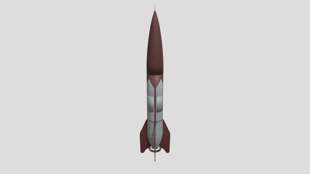 German Interwar A5 Rocket Painted