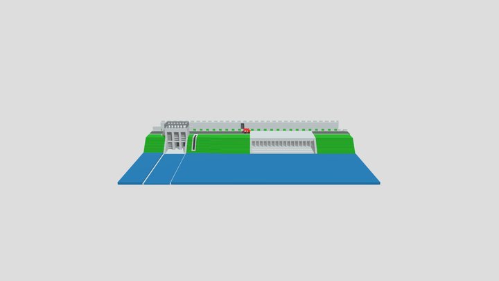 滯洪池_vox 3D Model