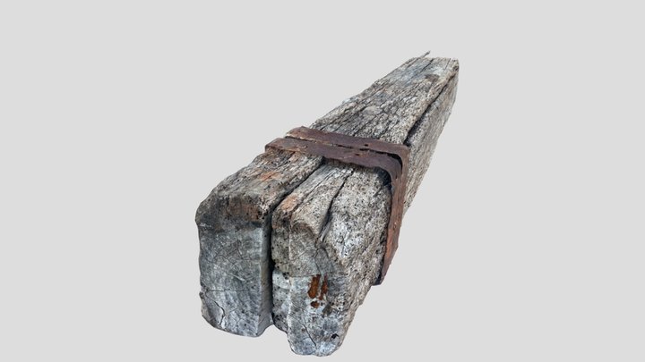 wood beams Al-Aqsa Mosque 3 3D Model