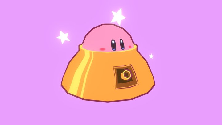 UFO Kirby 3D Model