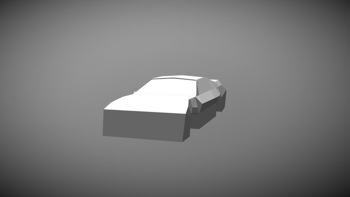 Lowpoly racing car 3D Model
