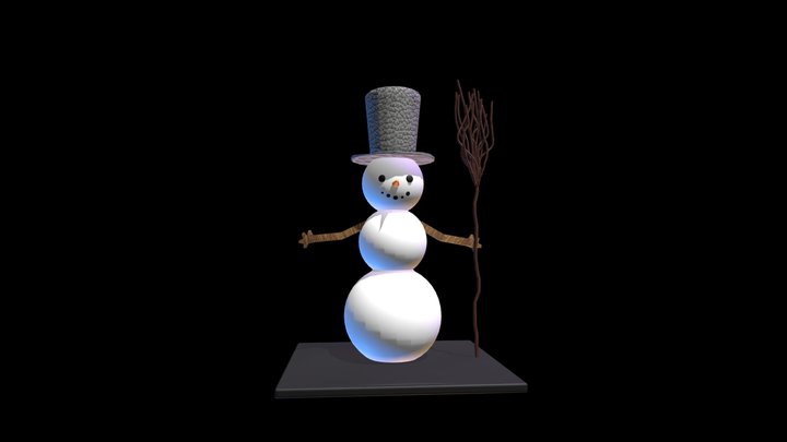 Snowman 3D Model