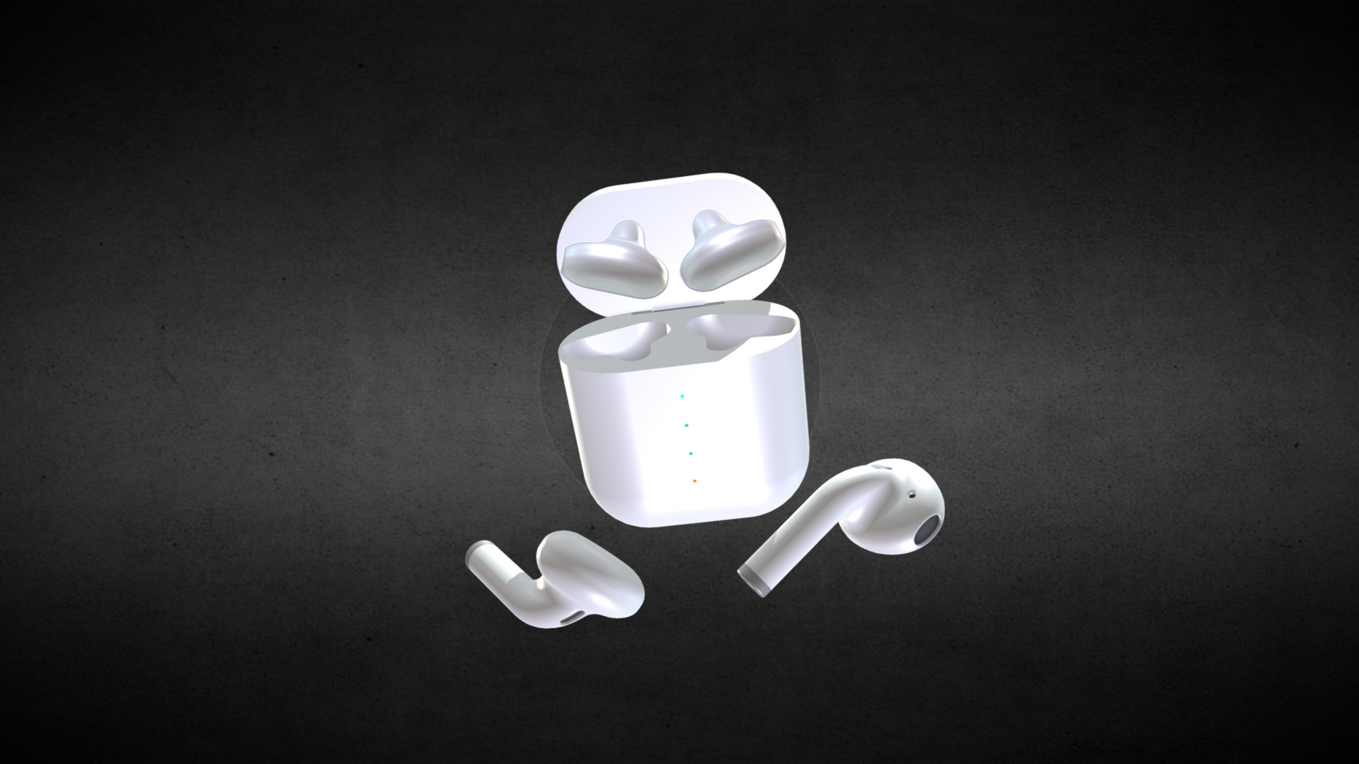 3D model Airpods - This is a 3D model of the Airpods. The 3D model is about a white light bulb.