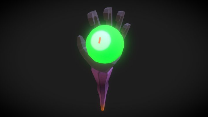 Eye Staff - ChronoWizard 3D Model