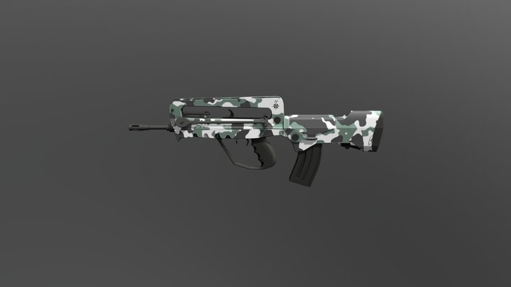 FAMAS - ARCTIC WARFARE 3D Model