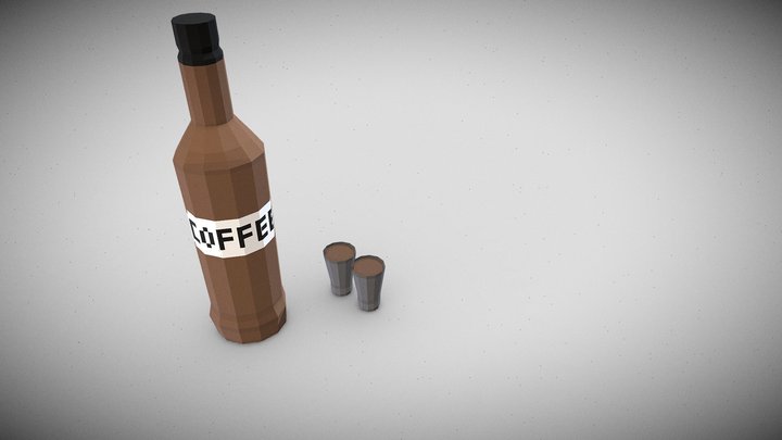 Coffee Liqueur 3D Model