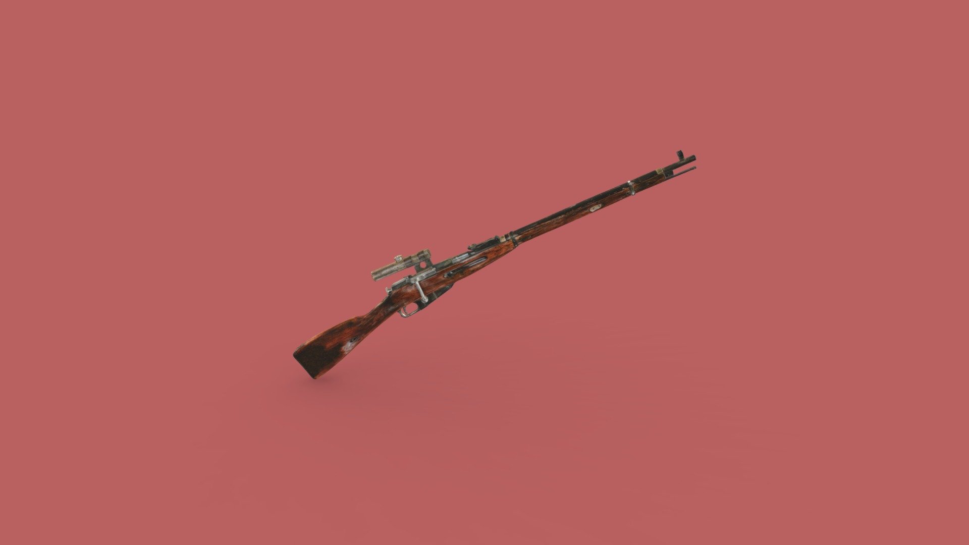 Снайперская  винтовка Мосина  1891/1930 года — Sketchfab embed 3D viewer
