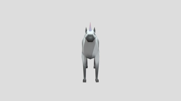 Unicorn textured 3D Model