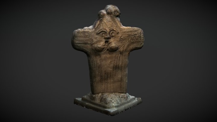 Bronze Jomon Dogu Statue 3D Model