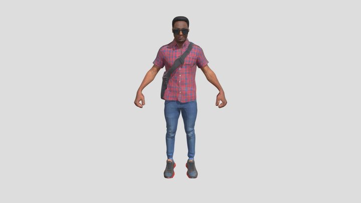 Black boy Remy_Eale_Wane_fbx 3D Model