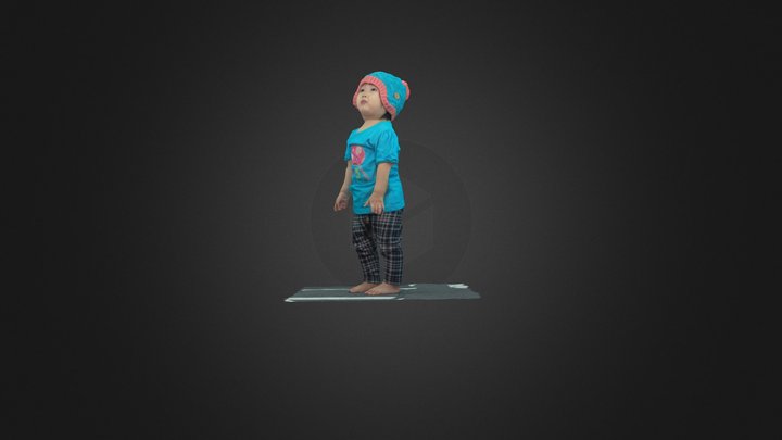 child on book 3D Model