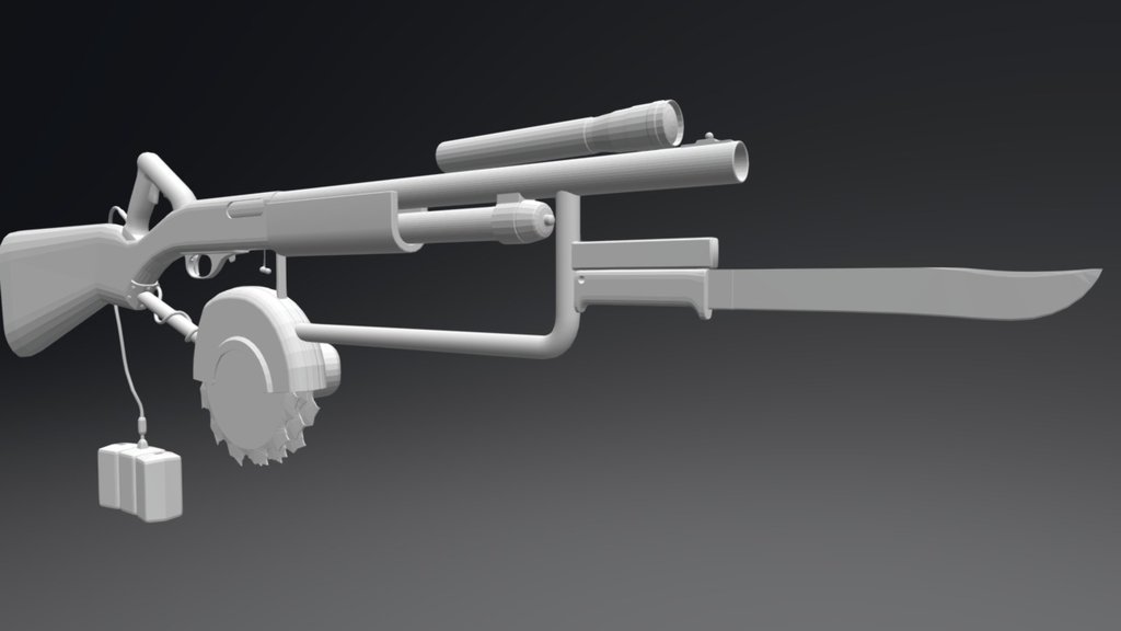 Export Gun (Low Poly Version) WIP - 3D model by lilydunngameart ...