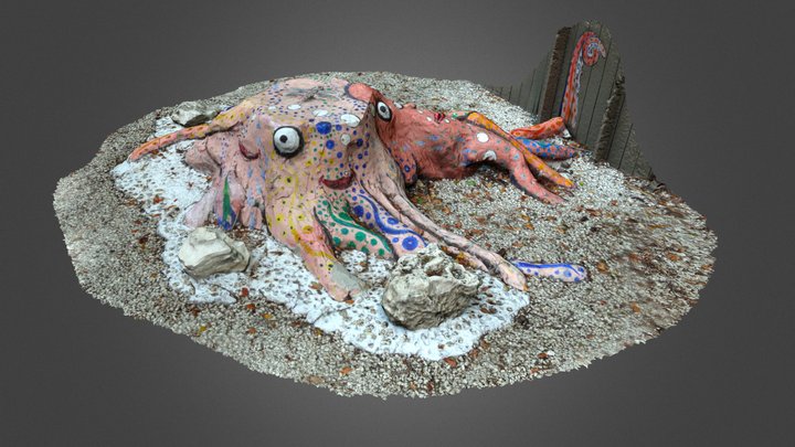 “Octopus” Sculpture, Key West, Florida 3D Model