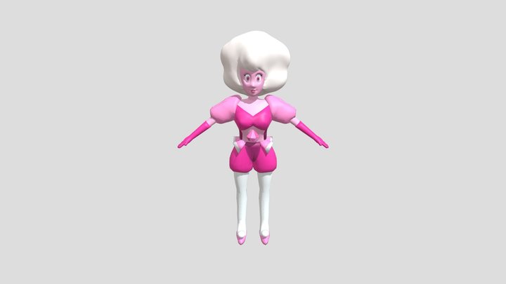 Pink Diamond Model 3D Model