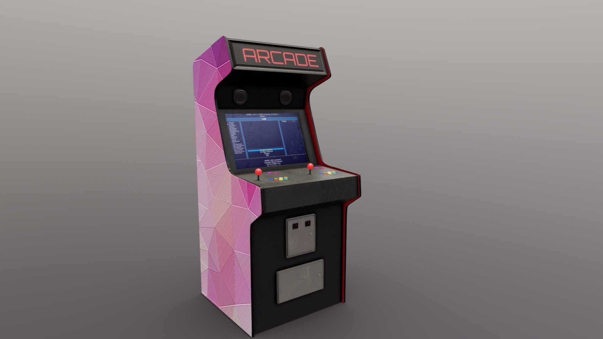 Arcade Cabinet - Download Free 3D model by Red Fox / nokillnando ...