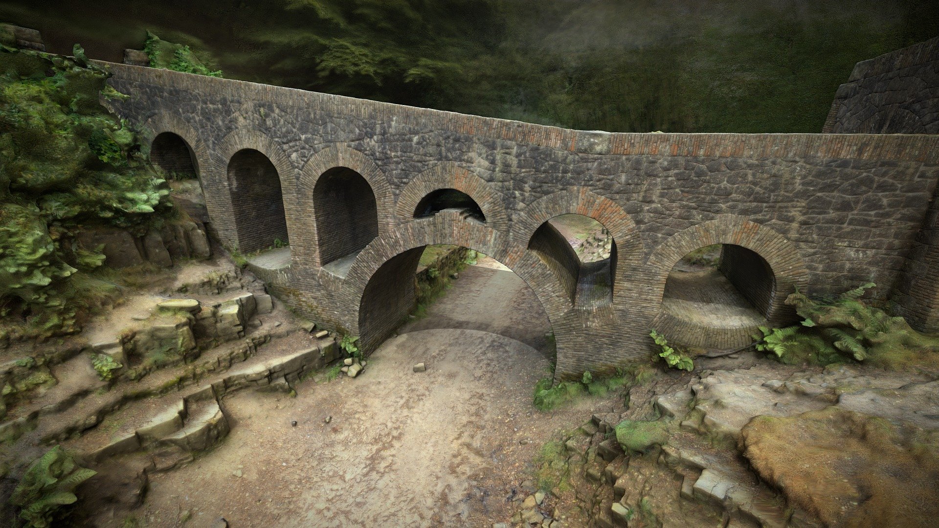 Lever Bridge - Rivington Gardens - 3D model by 808-Studio [492d134 ...