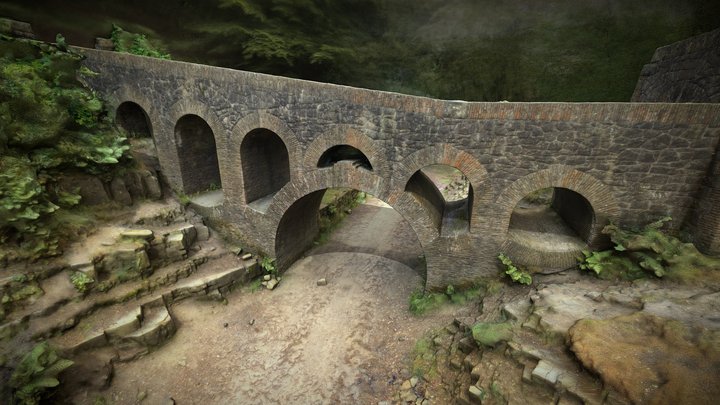 Lever Bridge - Rivington Gardens 3D Model