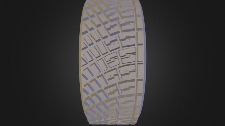 Citroen DS3 WRC Tyre High Poly 3D Model
