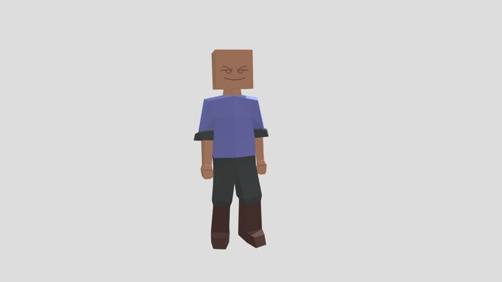 Low Poly Human Character 3D Model
