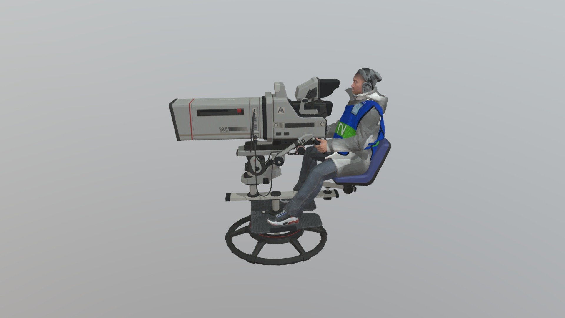 cameraman - 3D model by alirezafacemaker [492e67e] - Sketchfab