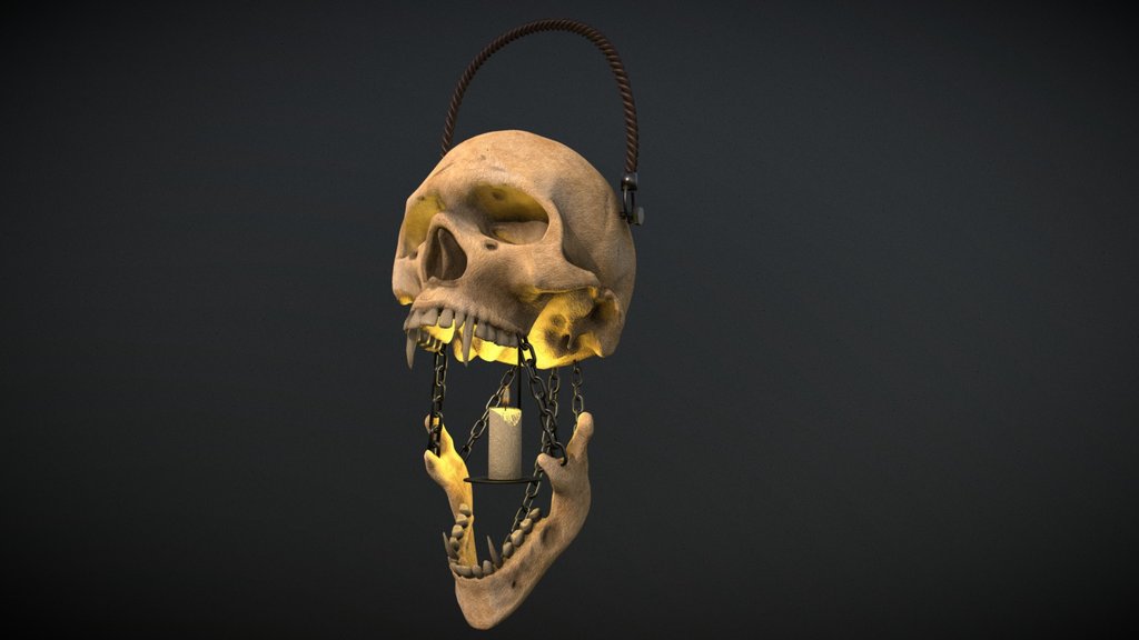 Skull lantern