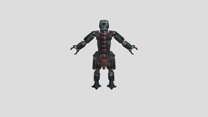 Mecha Godzilla Low poly – Modèle 3D gratuit STL