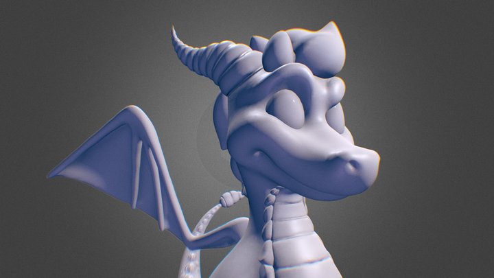 Spyro's Bust 3D Model